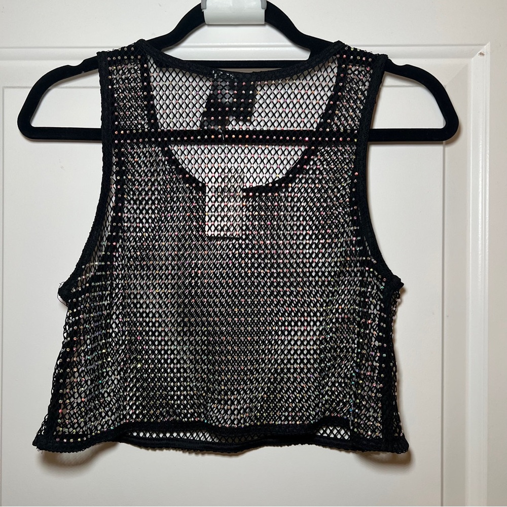 Windsor Rhinestone Tank Top Size L - Picture 2 of 4